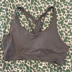 Athleta Gray Strap Sports Bra